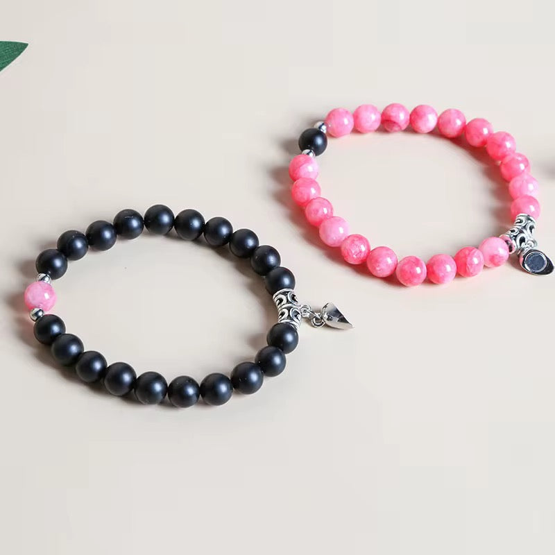 Magnetic Couples Bracelet with Hard Box