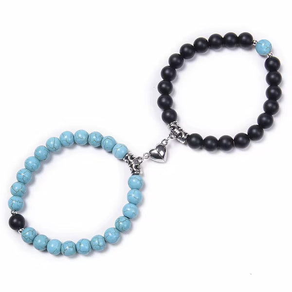 Magnetic Couples Bracelet with Hard Box