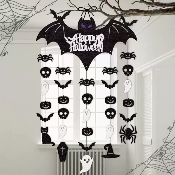 Happy Halloween Bat Banner 🦇