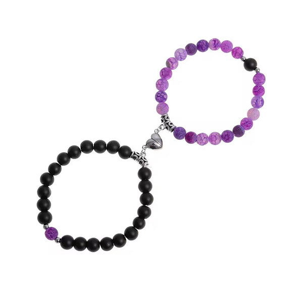 Magnetic Couples Bracelet with Hard Box