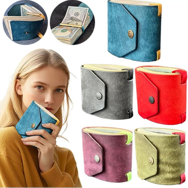 Leather Cash Wrap Wallet