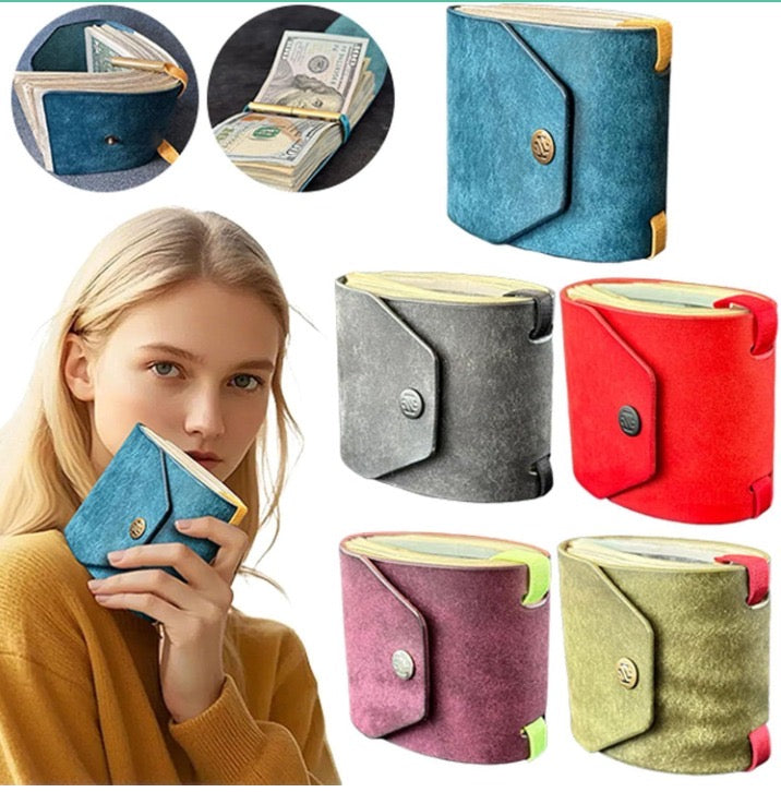 Leather Cash Wrap Wallet