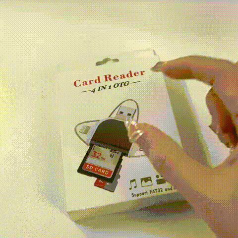 4 in 1 Memory Card Reader + memory card