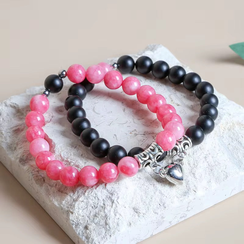 Magnetic Couples Bracelet with Hard Box