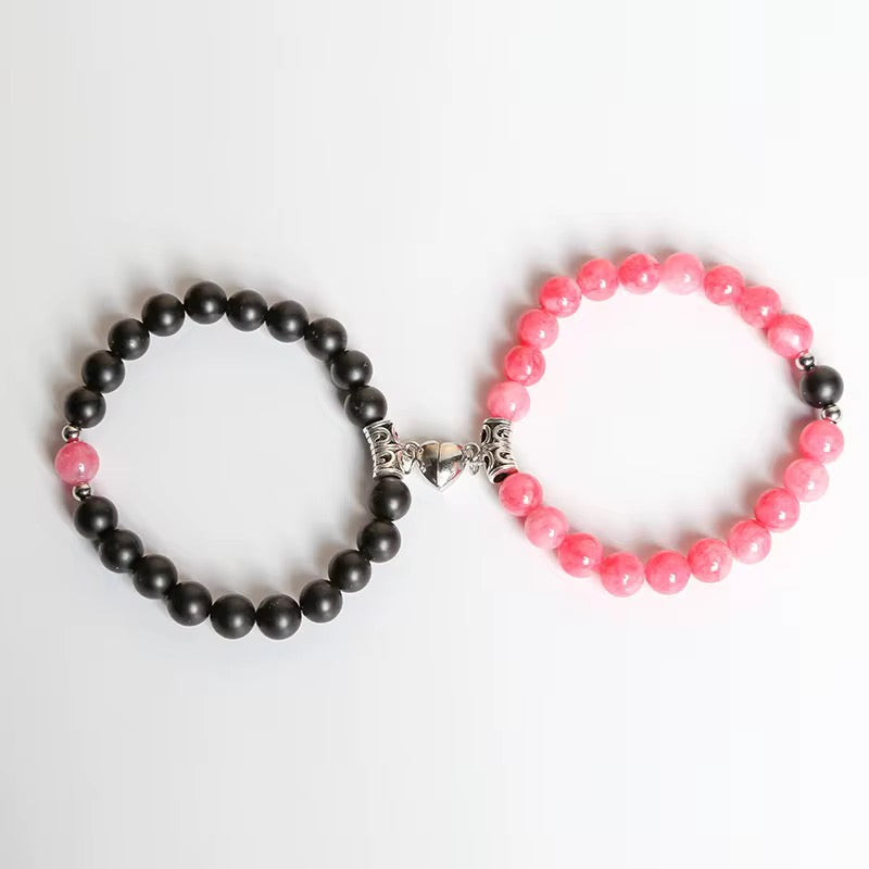 Magnetic Couples Bracelet with Hard Box