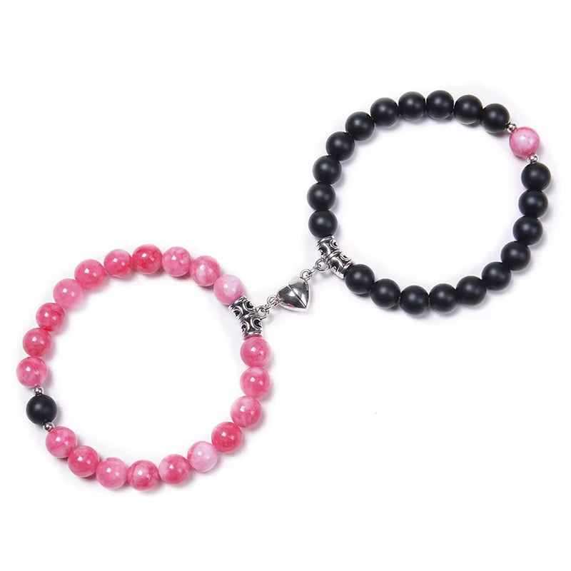 Magnetic Couples Bracelet with Hard Box