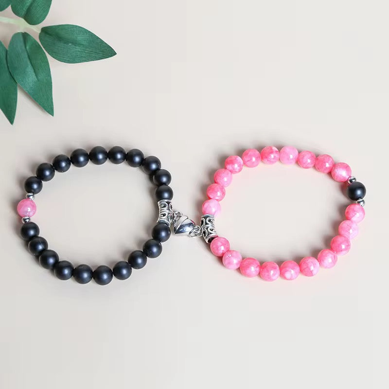 Magnetic Couples Bracelet with Hard Box