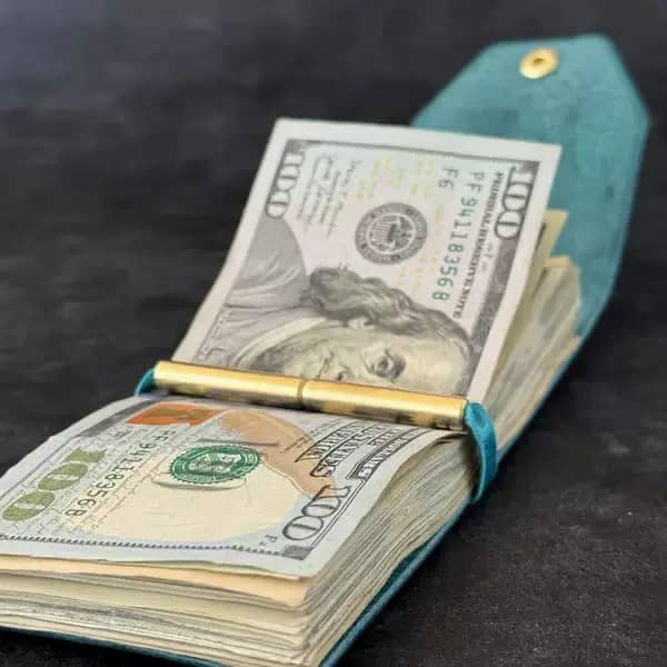 Leather Cash Wrap Wallet