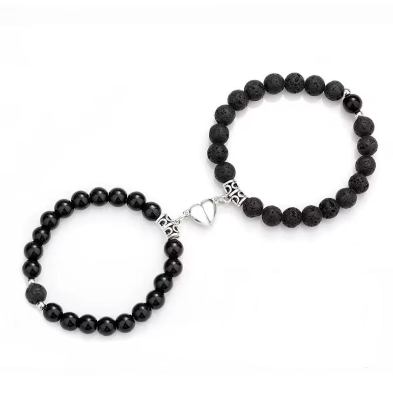 Magnetic Couples Bracelet with Hard Box