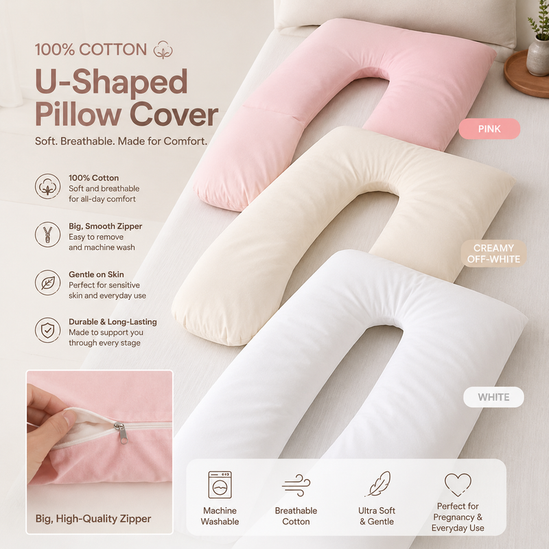 Cuddly Pillow 100% Cotton Cover