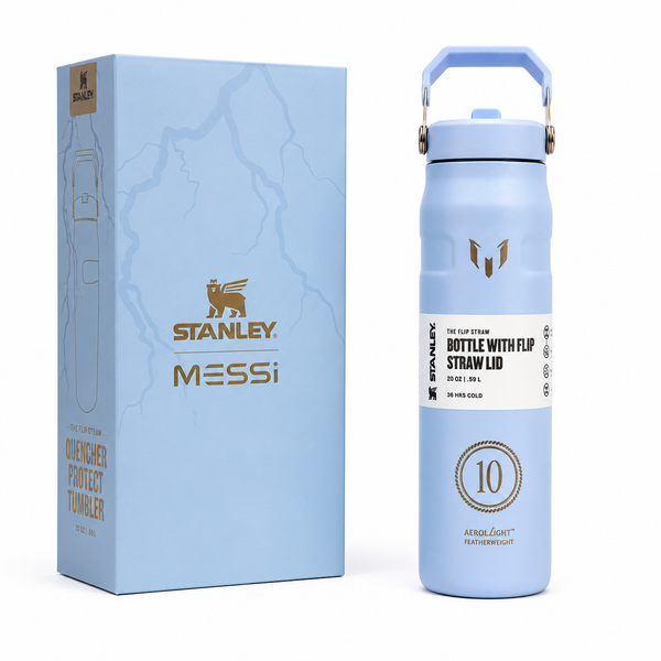The Messi x Stanley IceFlow™ Flip Straw 2.0 Bottle | 24 OZ