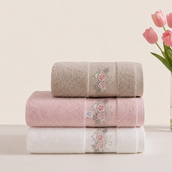 Blossom Embroidered Towels