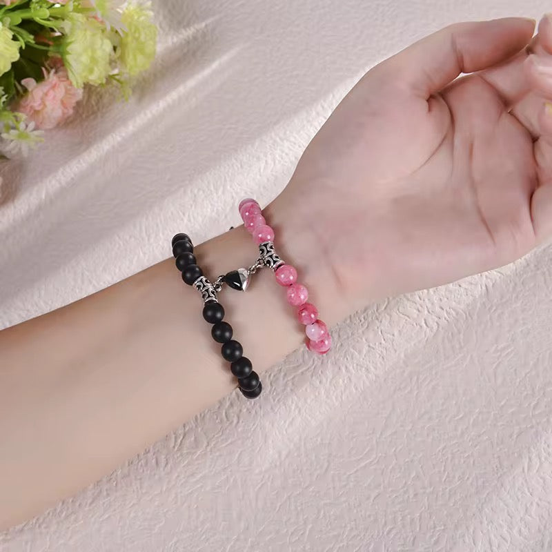 Magnetic Couples Bracelet with Hard Box
