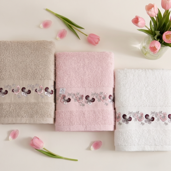 Blossom Embroidered Towels