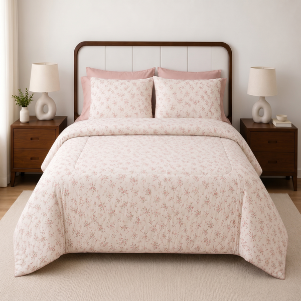 Bloom 4-Piece Bedding Set - Blush Garden