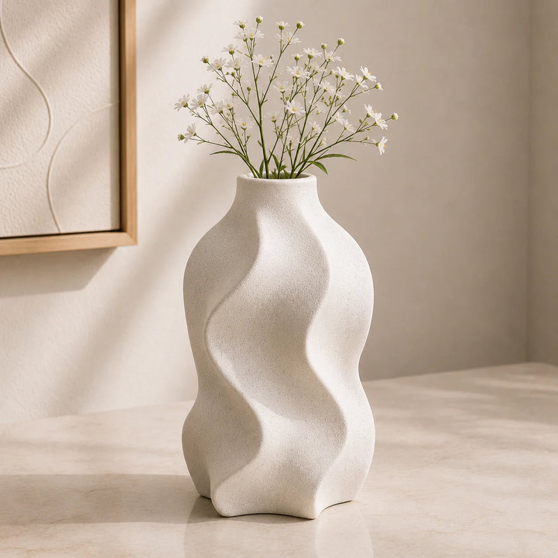 Wave Sculptural Vase